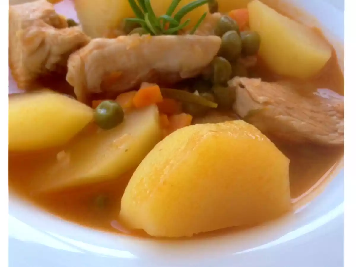 Solomilo de pavo guisado