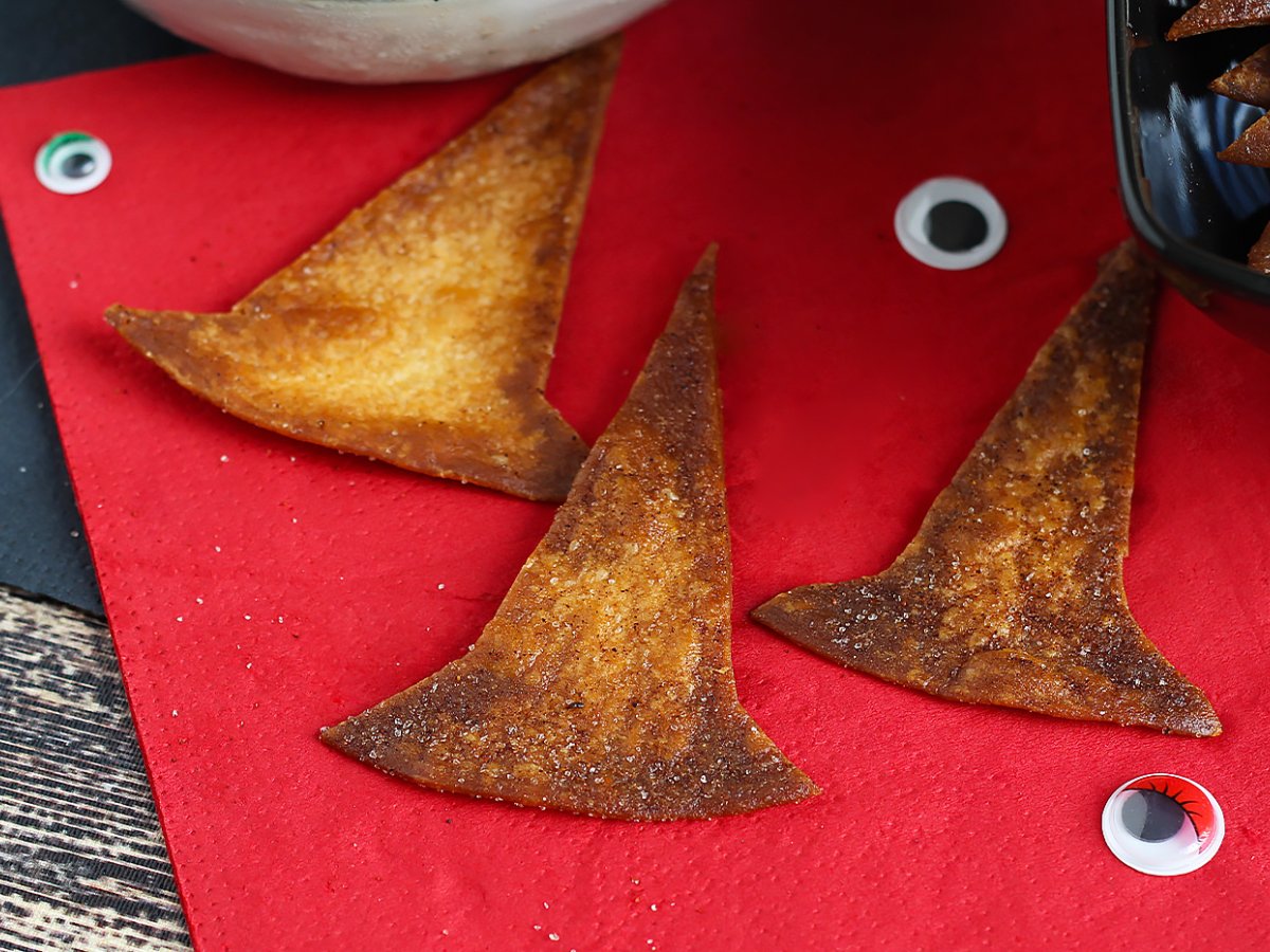 Sombrero de bruja tortilla chips Receta Petitchef