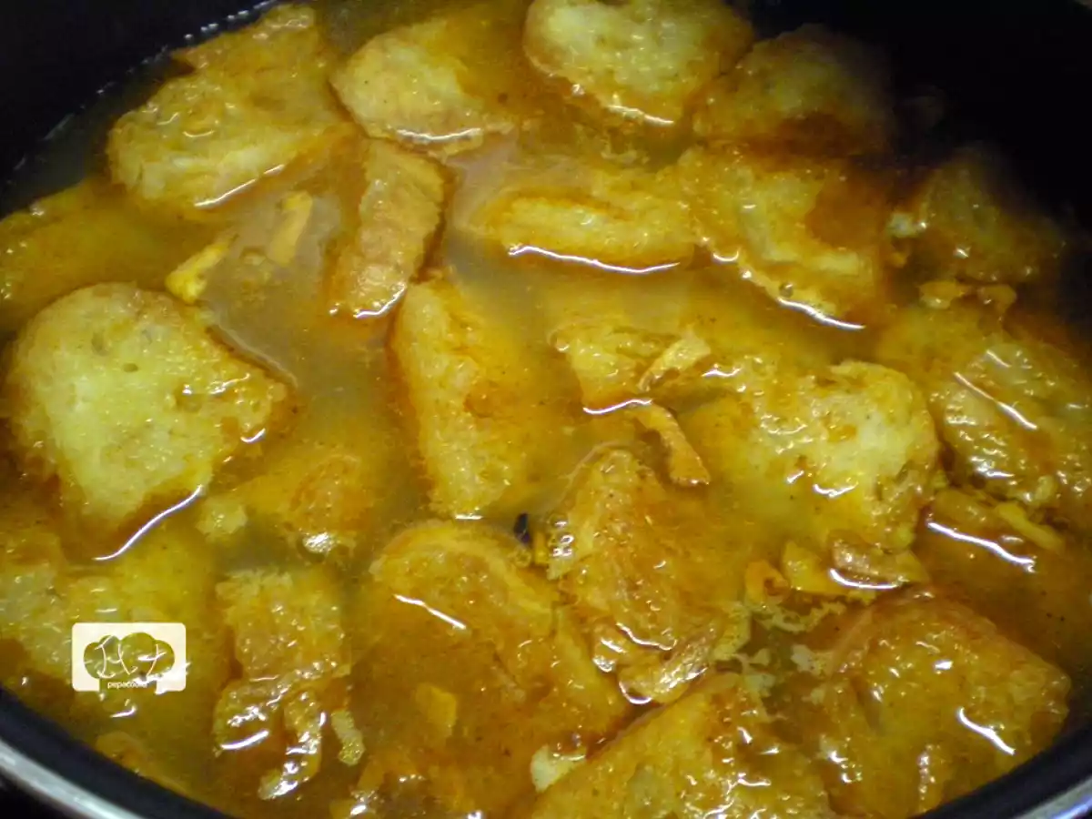 Sopa de ajo con caldo de verduras - foto 4