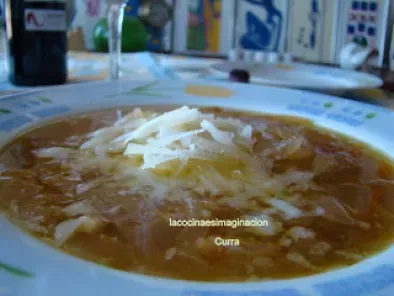 Sopa de cebolla con Idiazábal