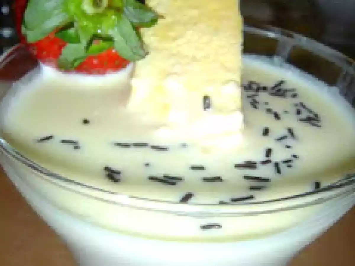 SOPA DE CHOCOLATE BLANCO