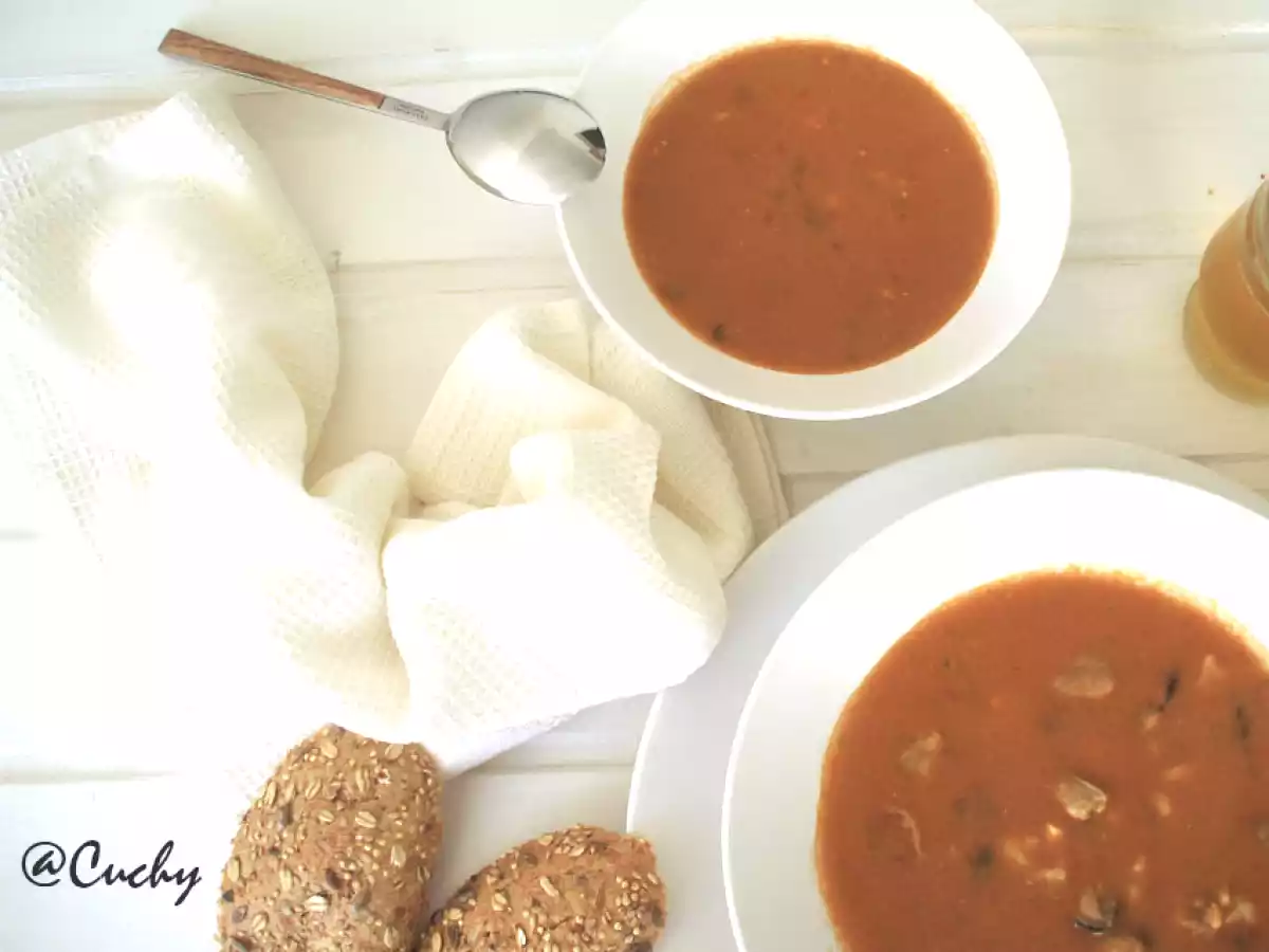 Sopa de pescado al vino en Thermomix