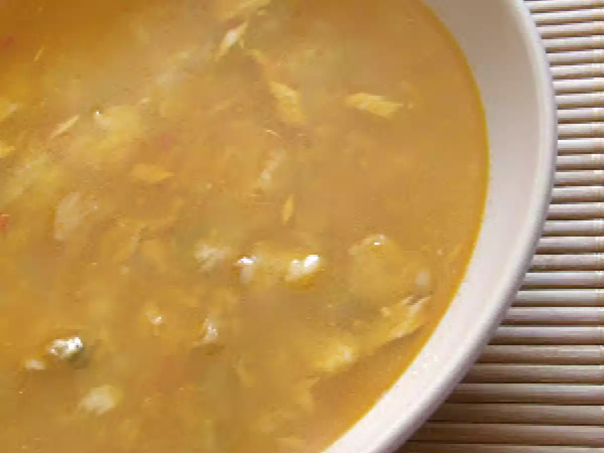 Sopa de pescado rápida.