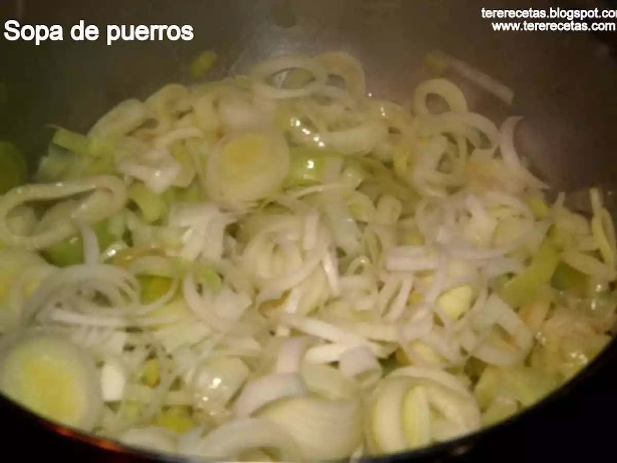 Sopa de puerro (ajoporro). - foto 3