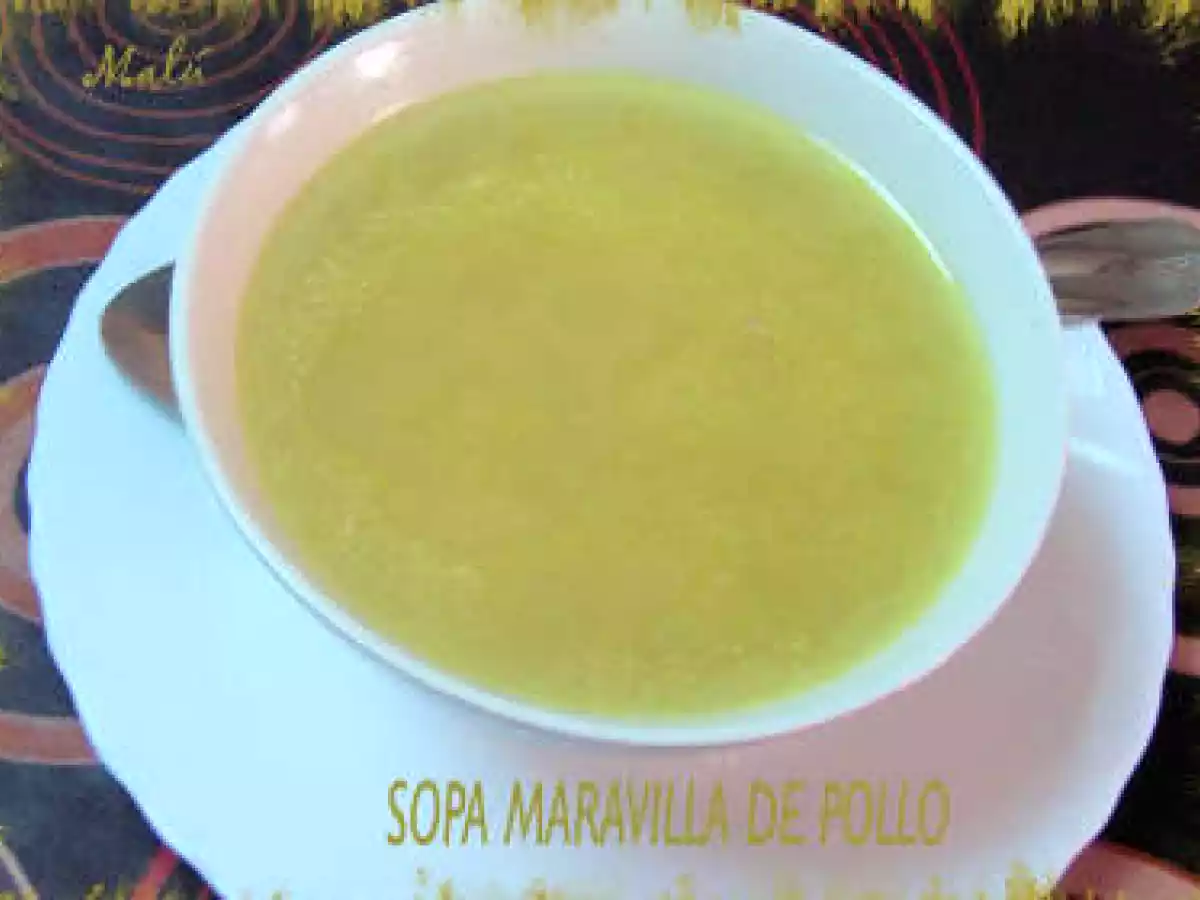 SOPA MARAVILLA DE POLLO