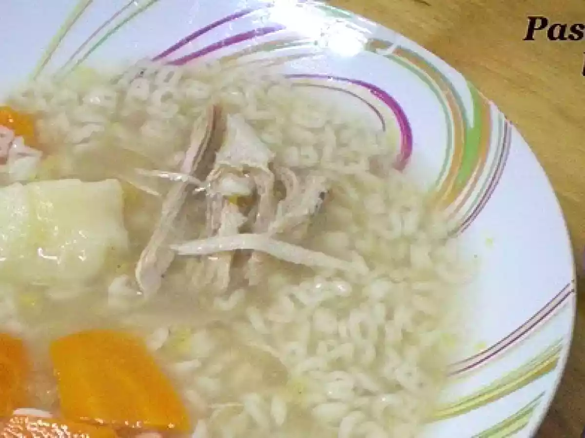 Sopa rápida de pollo