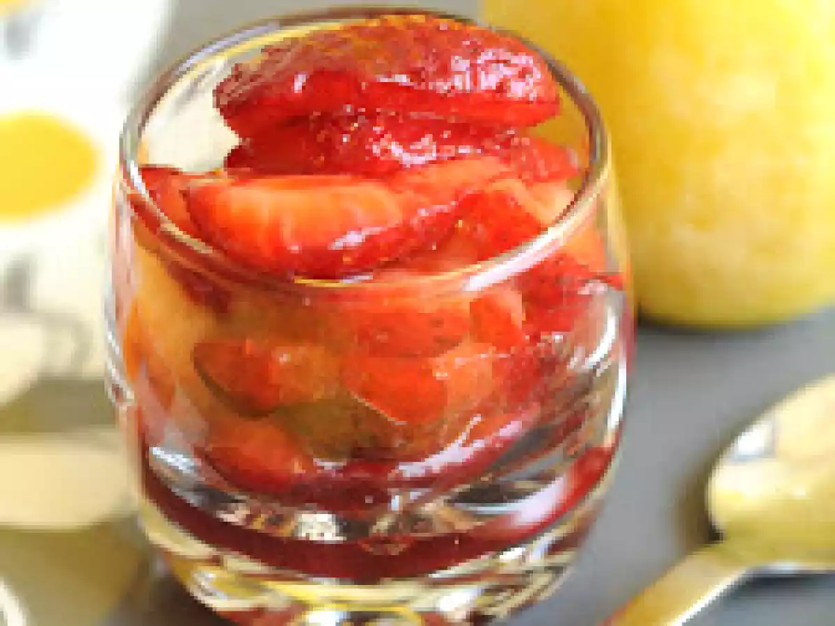 Sorbete de Limón y Frutillas, fresas - foto 2