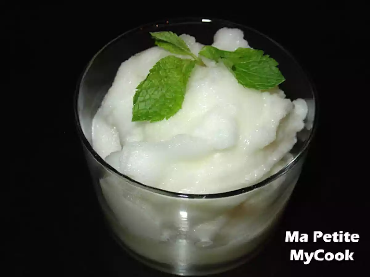 Sorbete de limón y menta