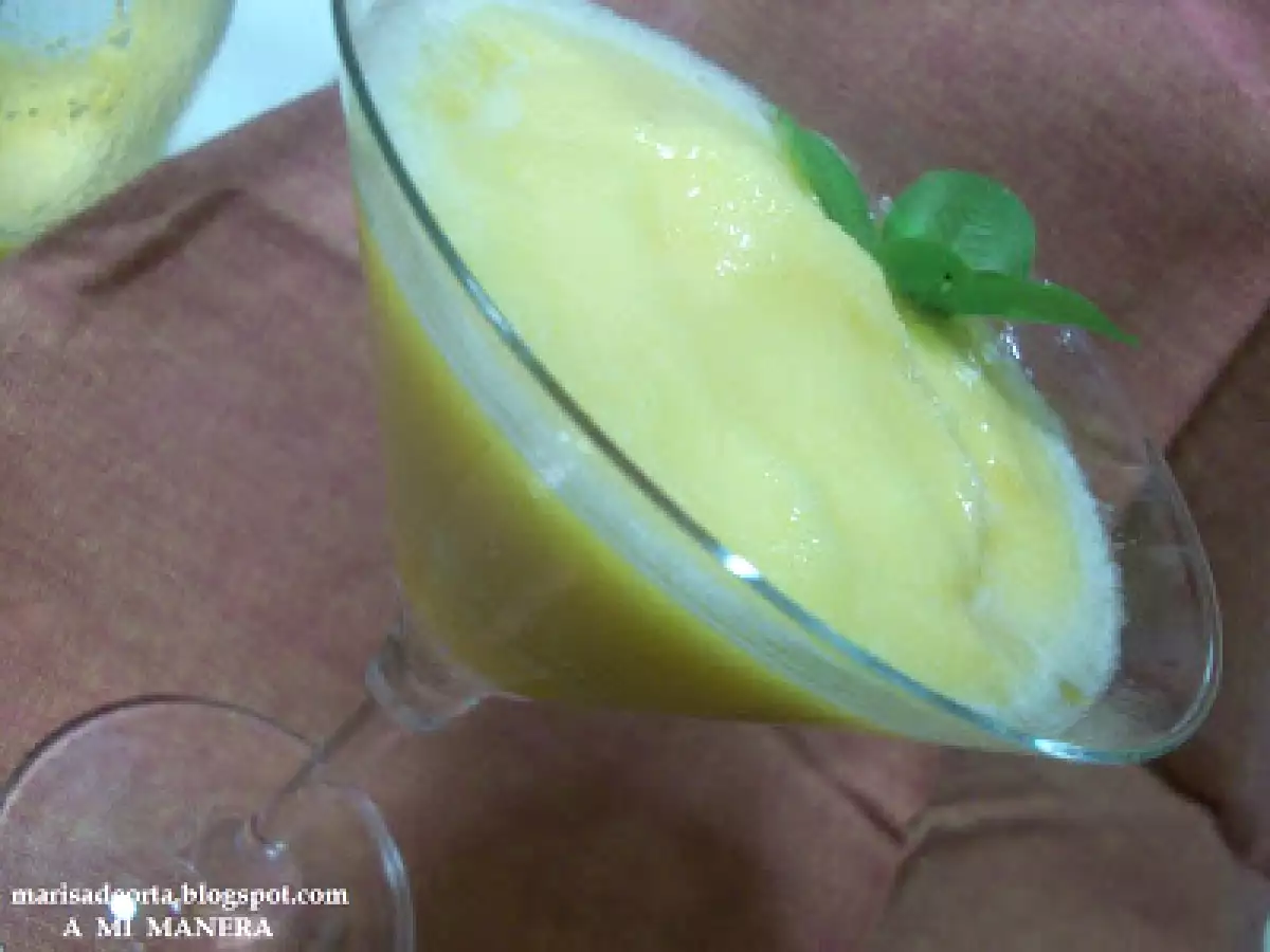 SORBETE DE MANDARINA AL CAVA - foto 2