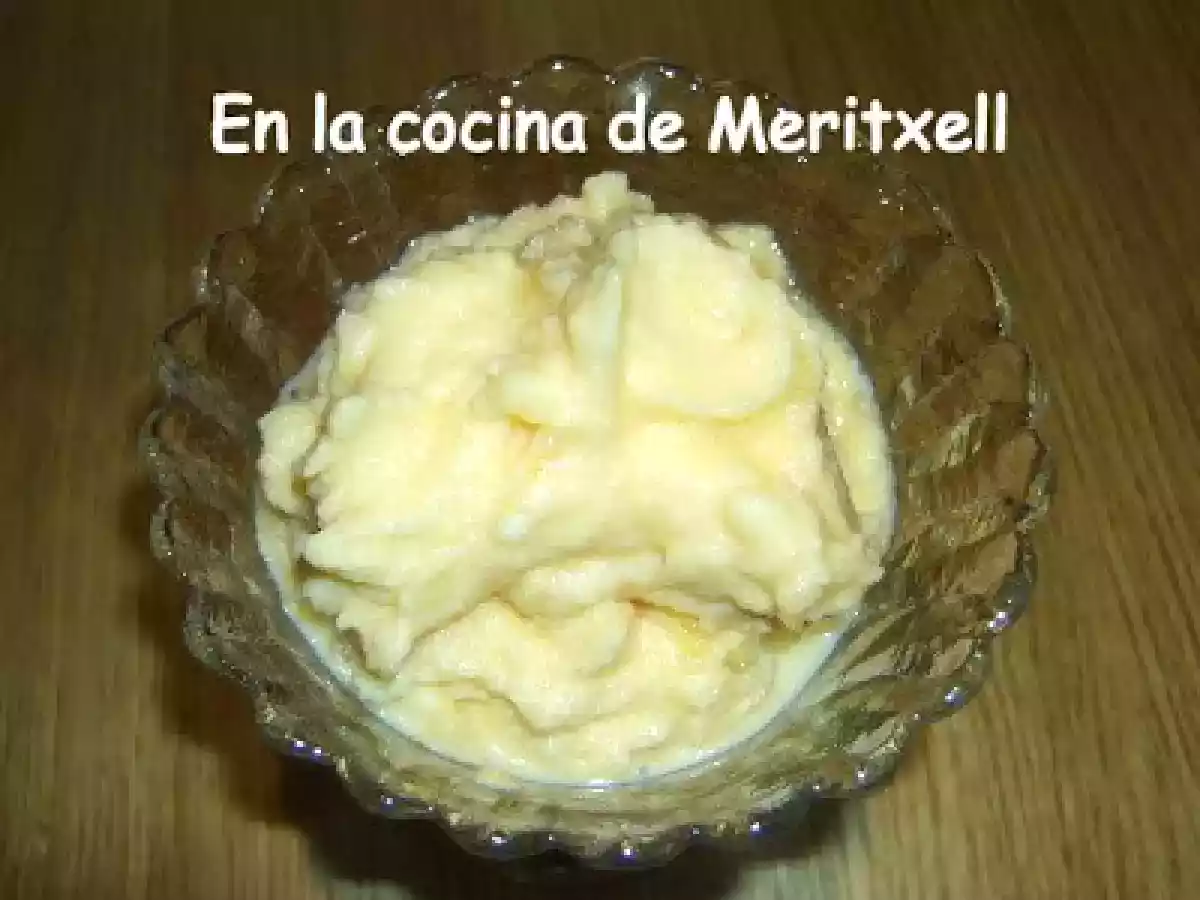 Sorbete de mandarinas y cava