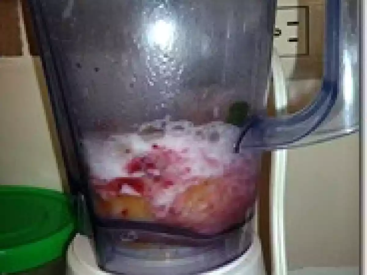 SORBETE DE MANGO Y FRESAS RECETA - foto 2