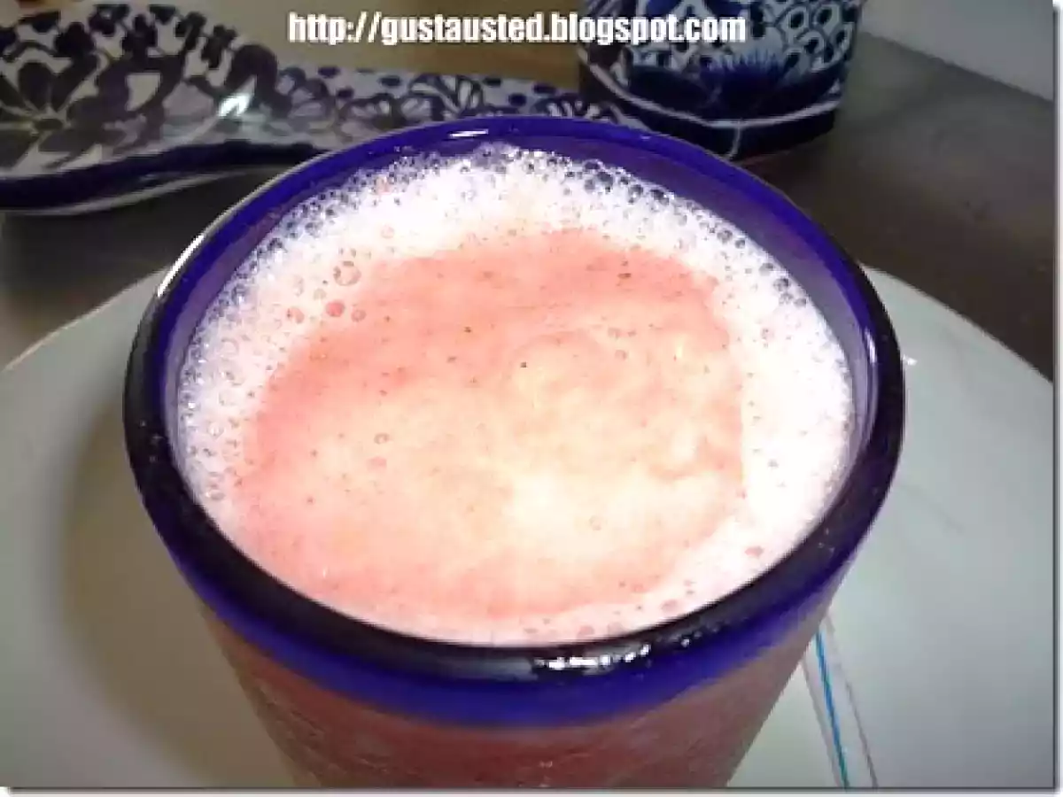 SORBETE DE MANGO Y FRESAS RECETA - foto 4