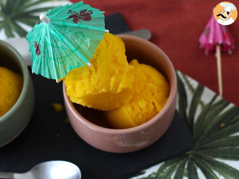Sorbete de mango y lima con solo 3 ingredientes, ¡listo en 5 minutos! - foto 4