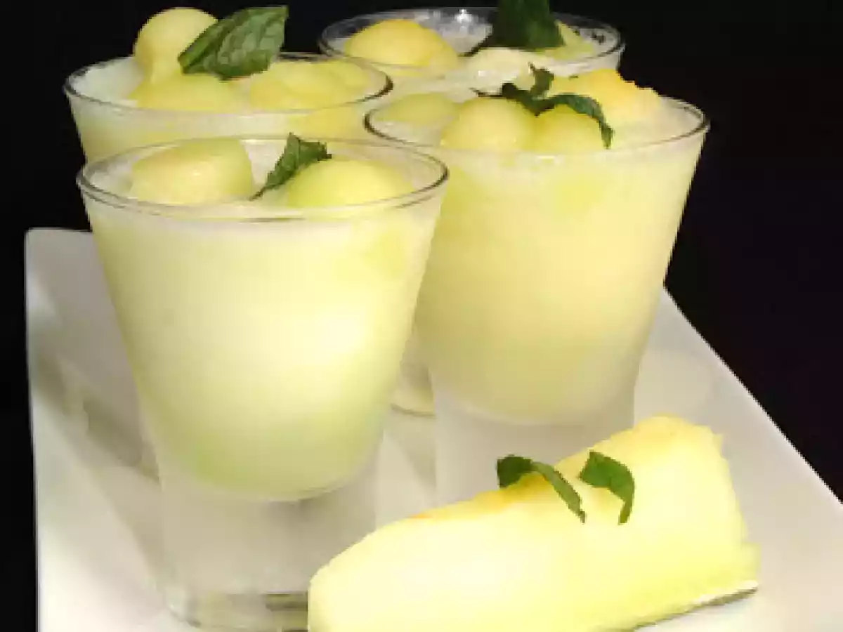 Sorbete de melón al cava