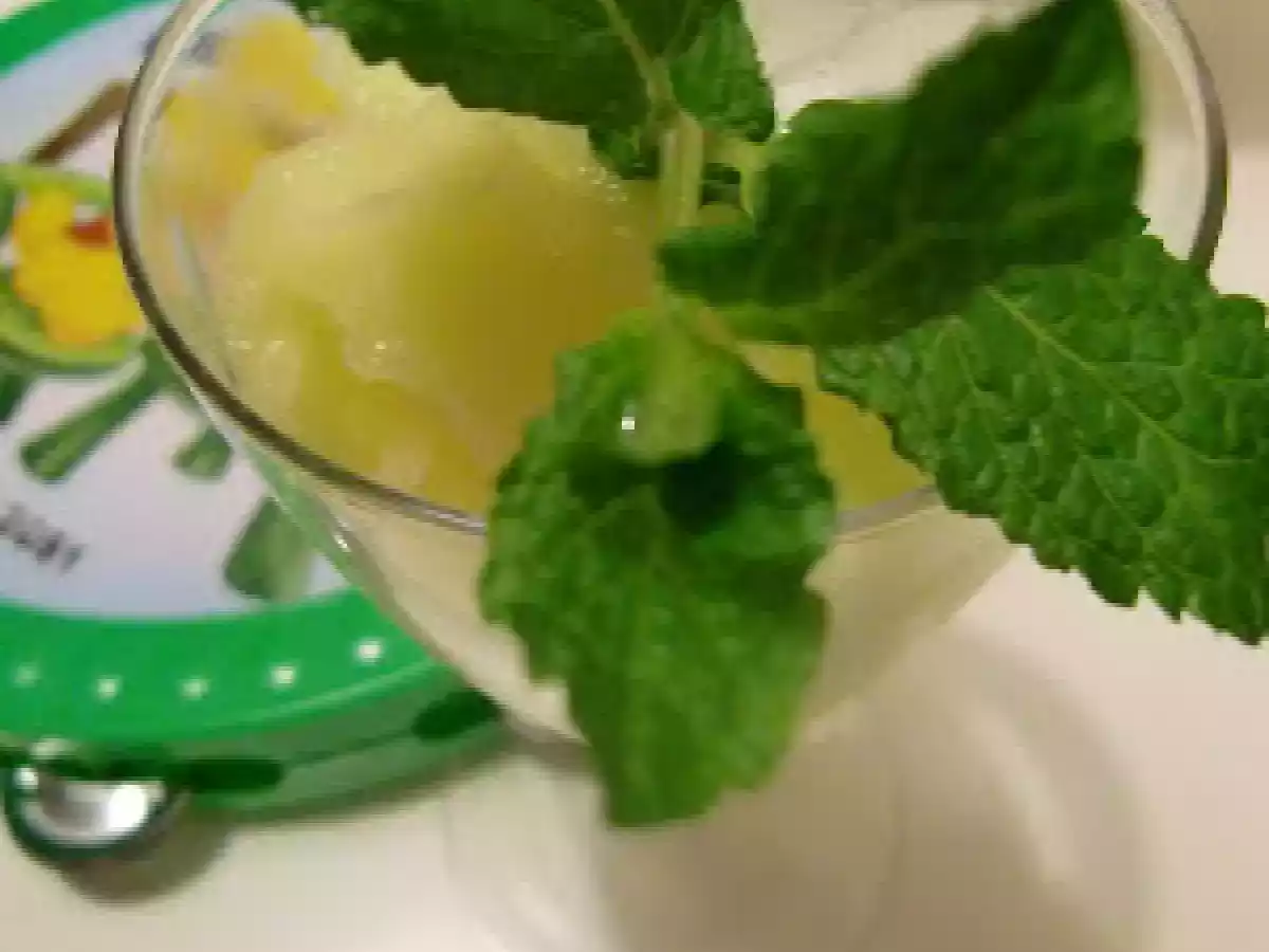 Sorbete siciliano con limoncello