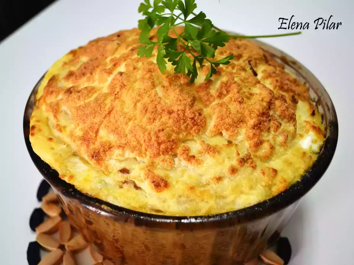 Soufflé de Coliflor y Puerro