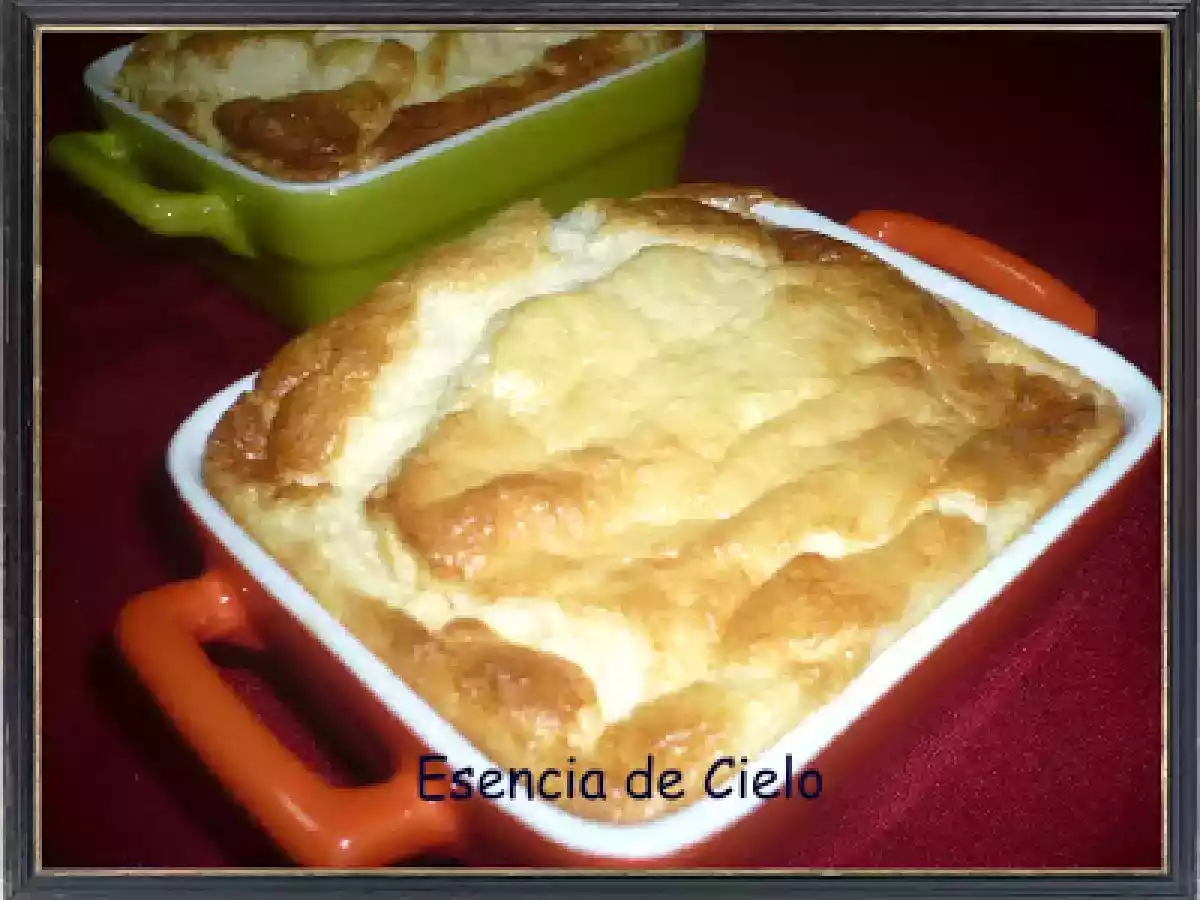 Soufflé de jamón y queso parmesano