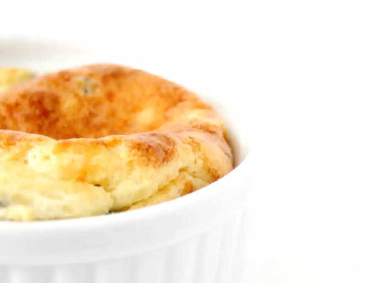 Soufflé de parmesano y trufa negra