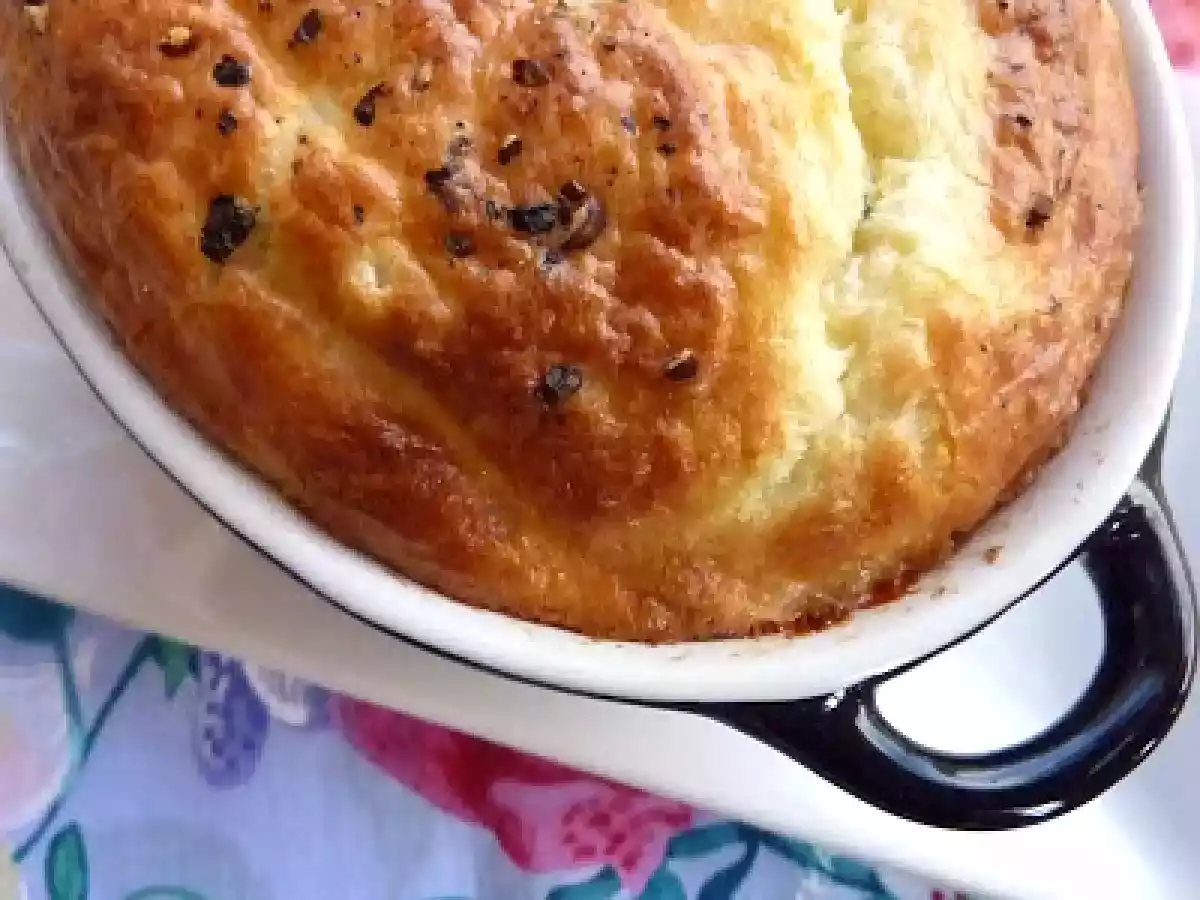 Soufflé de queso azul bien esponjoso - foto 3