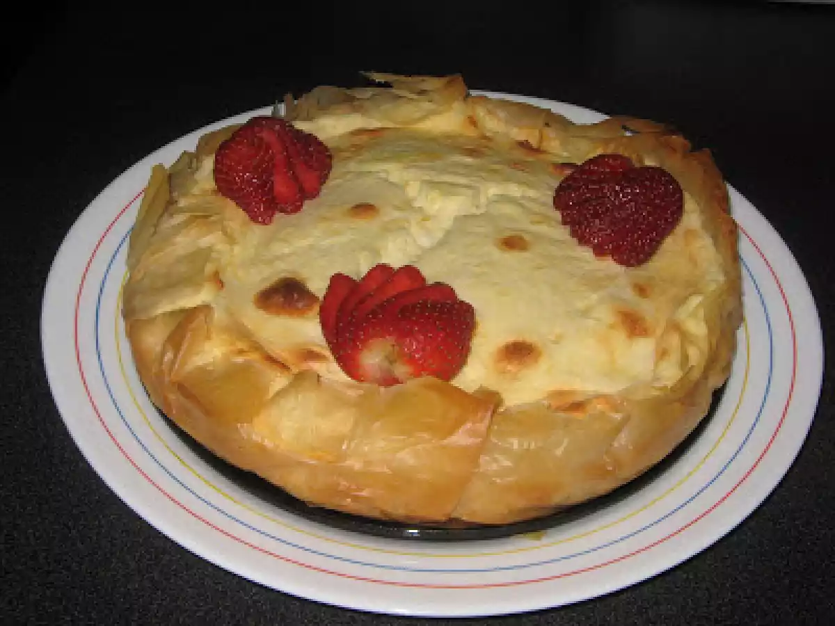 Soufflé de queso en masa filo