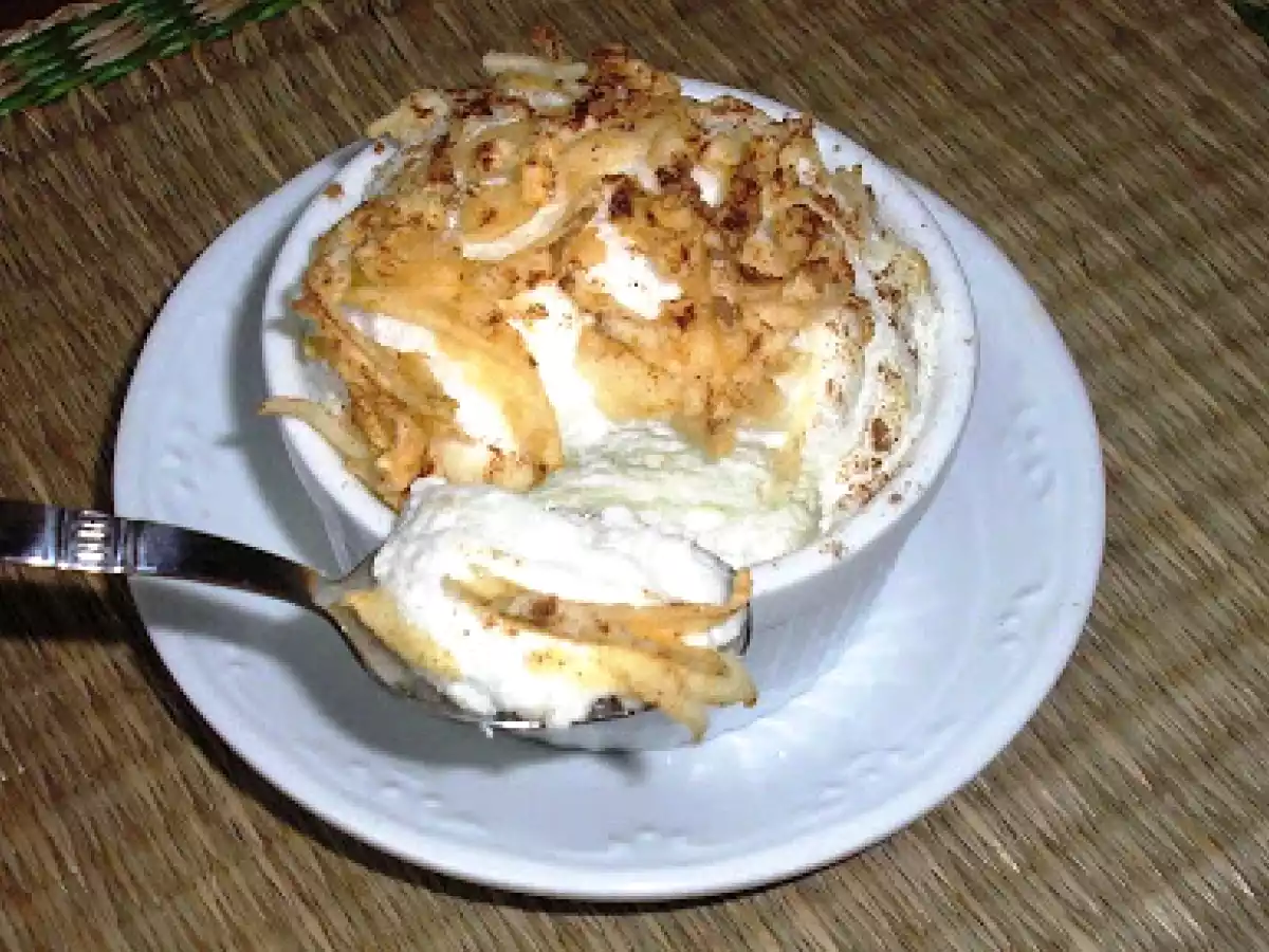 SOUFFLÉ DE RICOTA Y MANZANA.