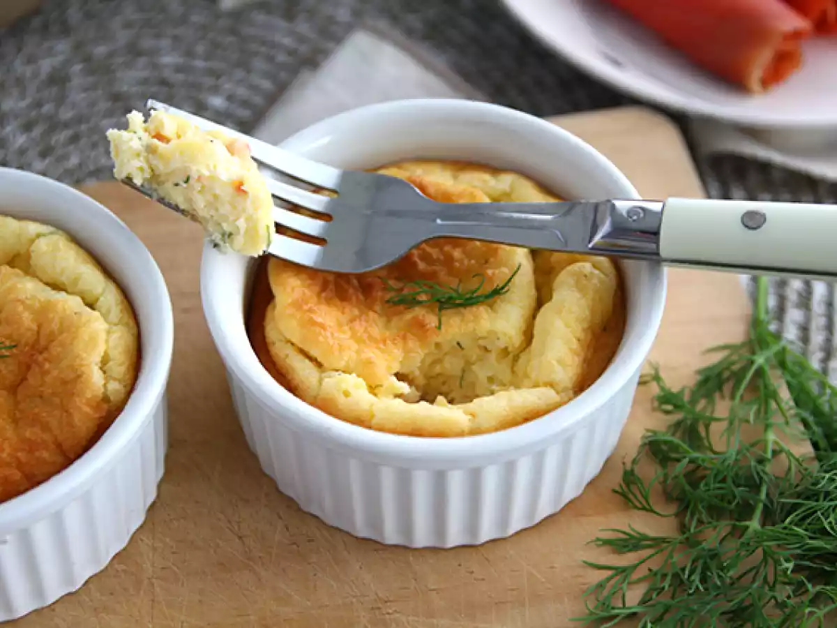 Soufflés de salmón ahumado y eneldo - foto 3