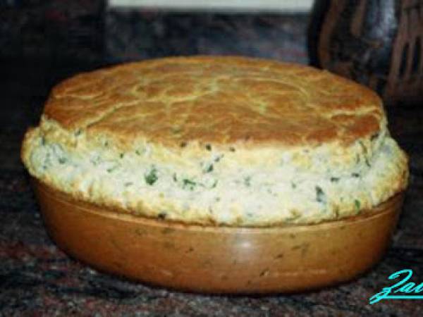 Souflé de espinacas. Alta cocina