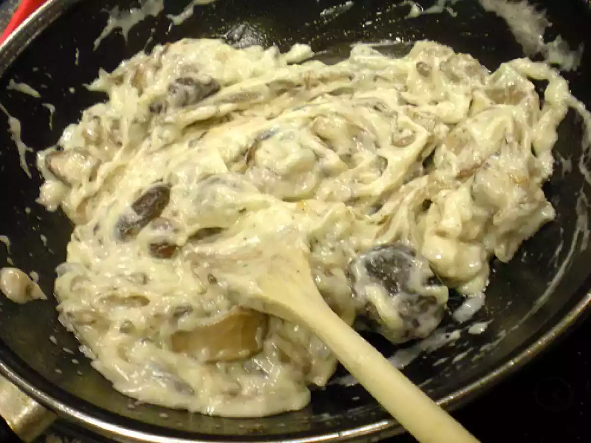 Souflé de hongos y trufa con gratinado de garbanzos con queso. Paso a paso. - foto 6