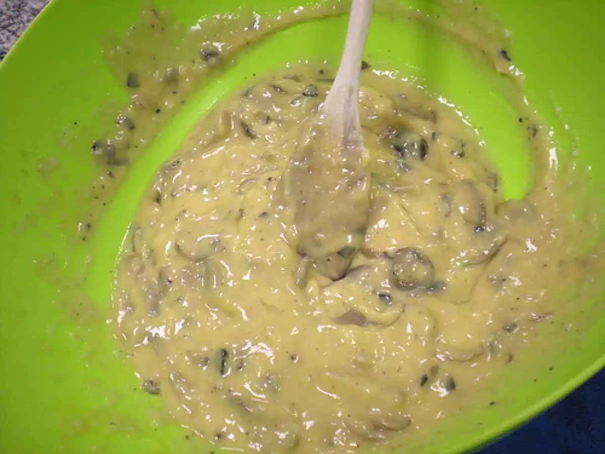 Souflé de hongos y trufa con gratinado de garbanzos con queso. Paso a paso. - foto 8