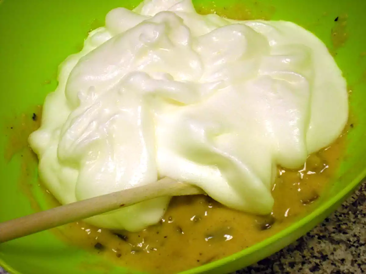 Souflé de hongos y trufa con gratinado de garbanzos con queso. Paso a paso. - foto 9