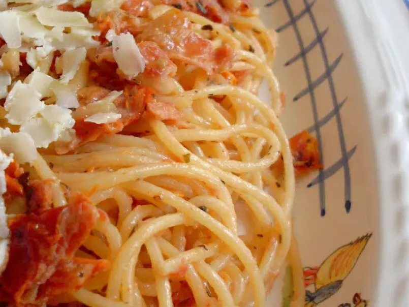 Spaghettini al Pesto Rosso Panna, foto 2