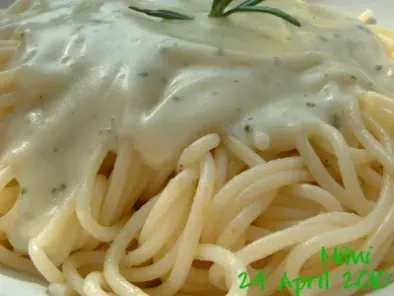 Spaguetis a los cuatro quesos - Spaghetti quattro formaggi - foto 2