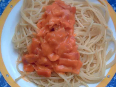 Spaguetti con carbonara picante