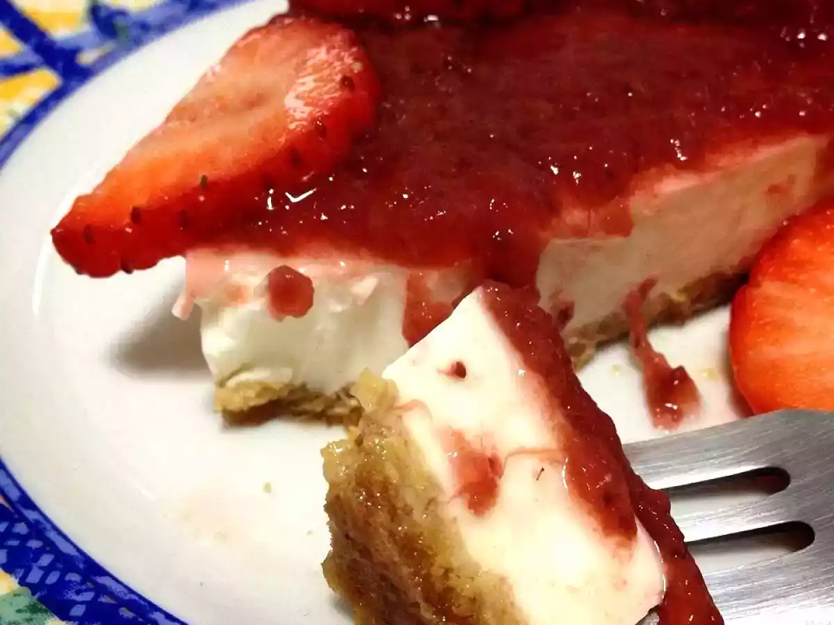 Strawberry cheesecake o tarta de queso Philadelphia
