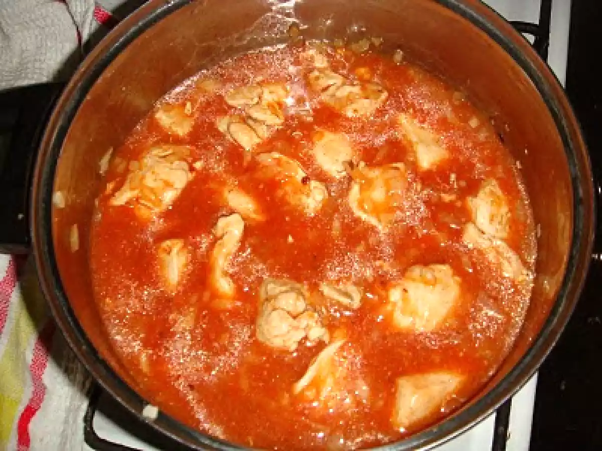 Strogonoff de pollo con arroz - foto 3