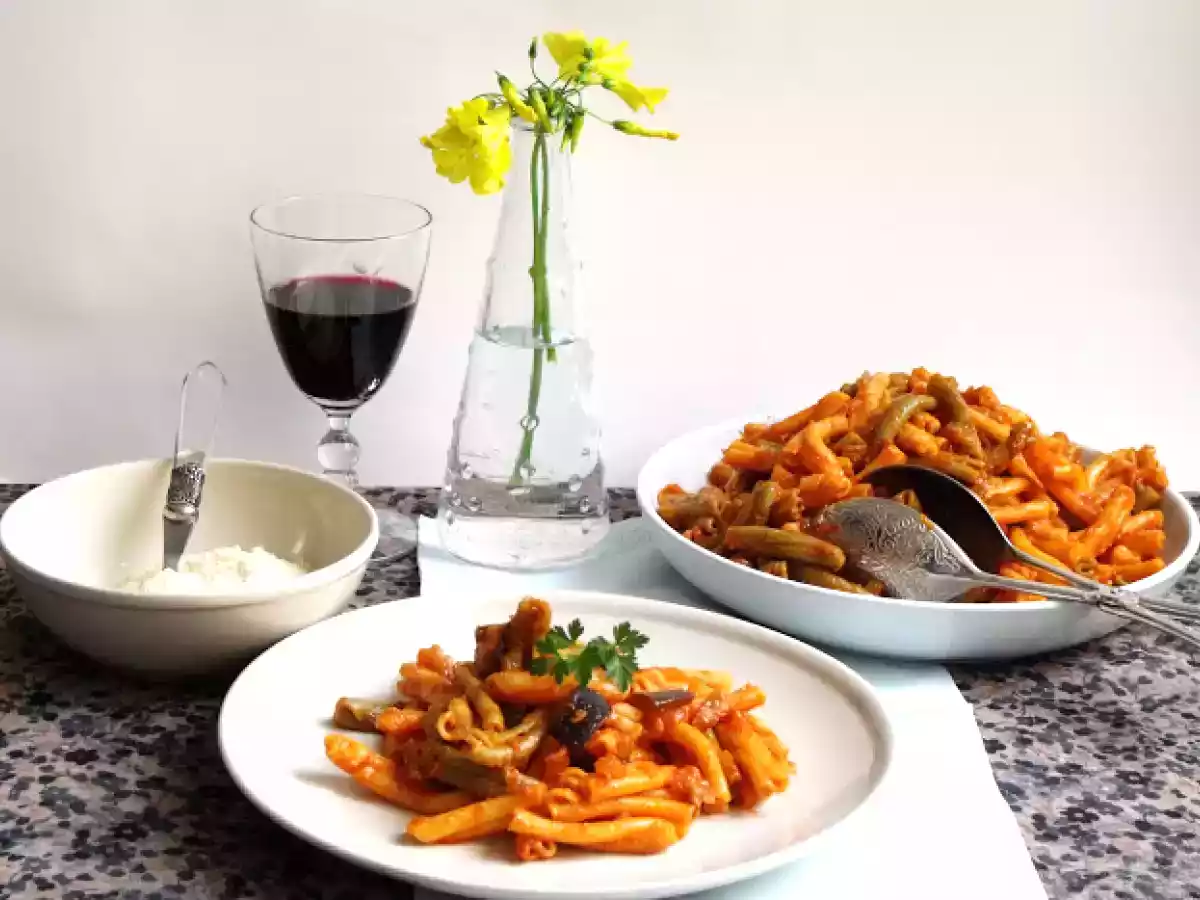 Strozzapreti con salsa de berenjena - foto 6