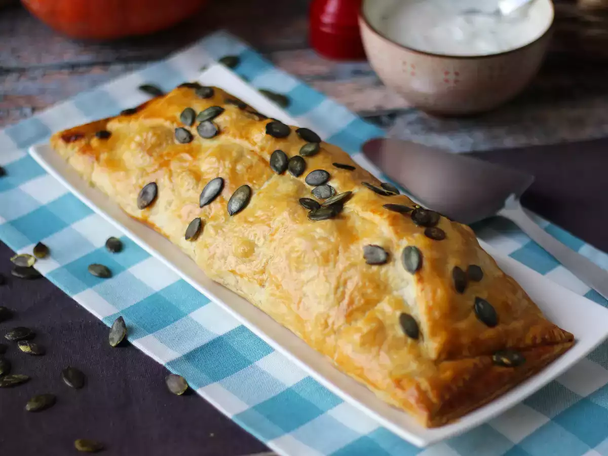 Strudel de calabaza y queso feta: receta fácil y crujiente - foto 2