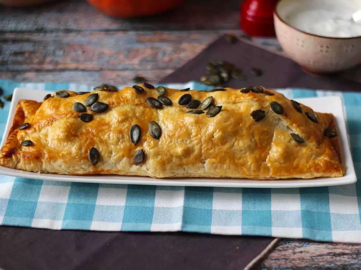 Strudel de calabaza y queso feta: receta fácil y crujiente - foto 3