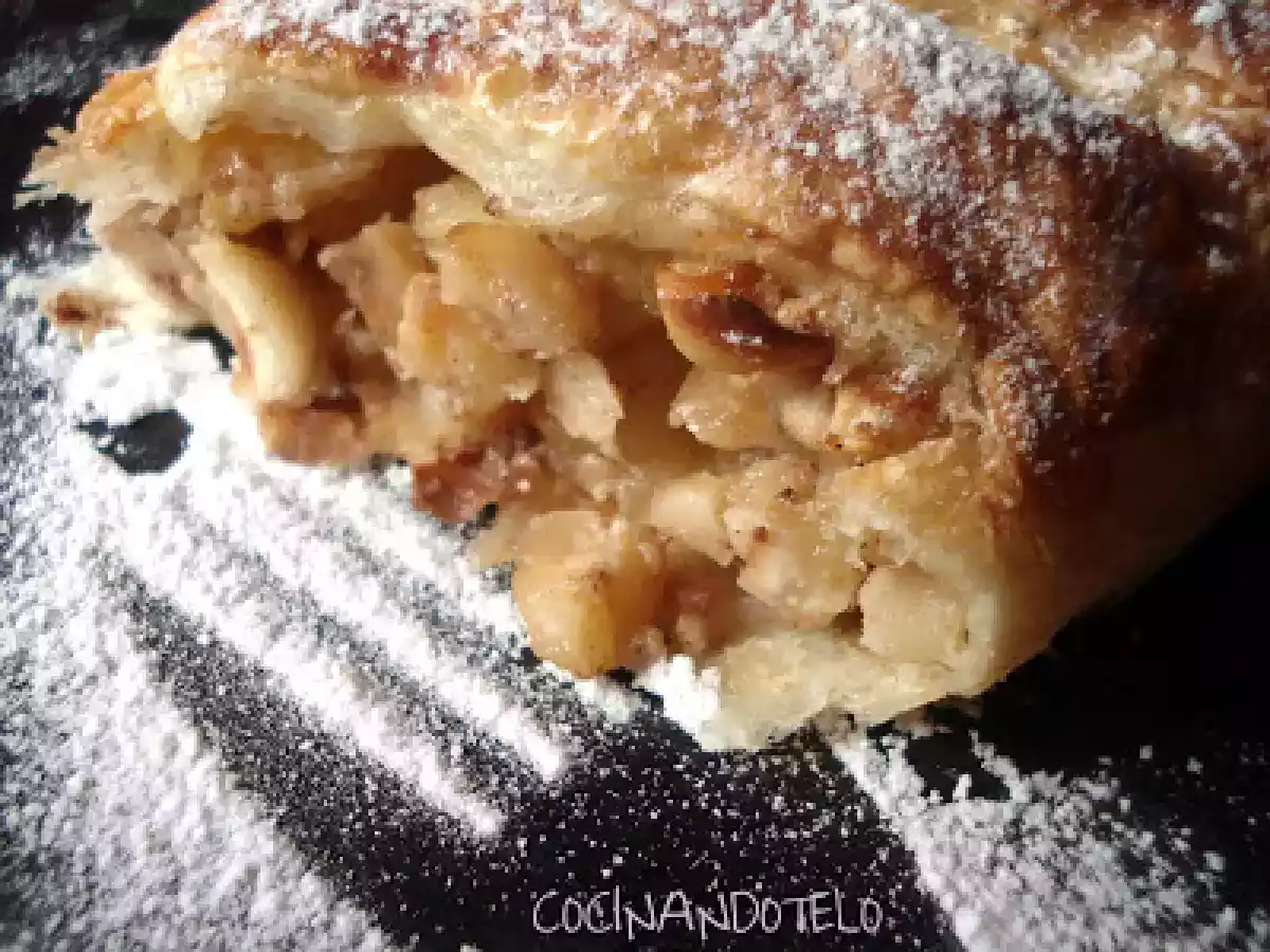 Strudel de manzana con pasas y avellanas - foto 4
