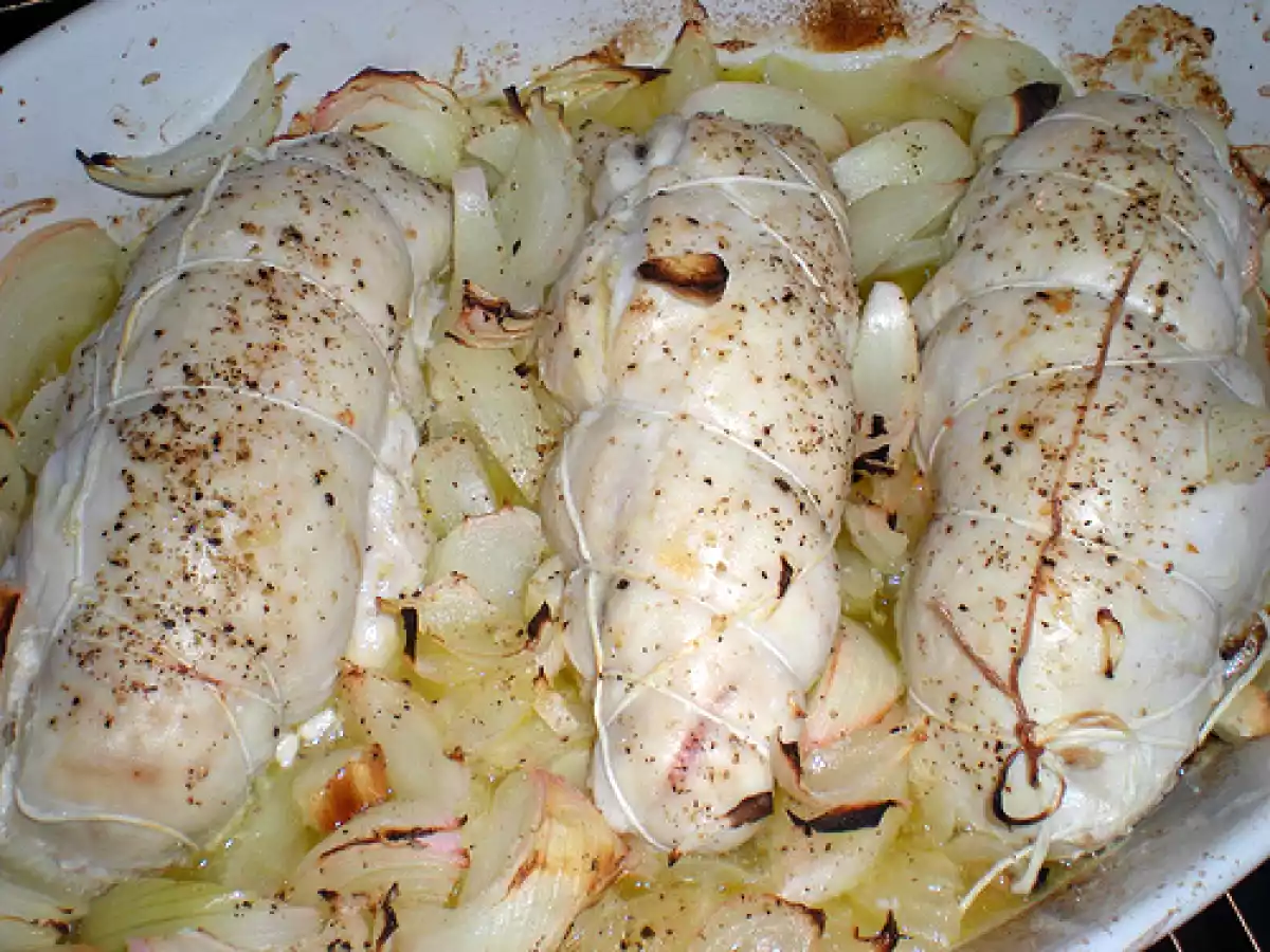 Supremas de pollo a la miel rellenas de paté de foie. Paso a paso - foto 7