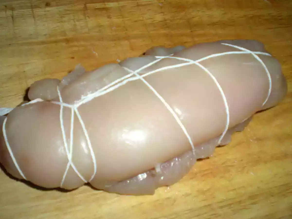 Supremas de pollo a la miel rellenas de paté de foie. Paso a paso - foto 11