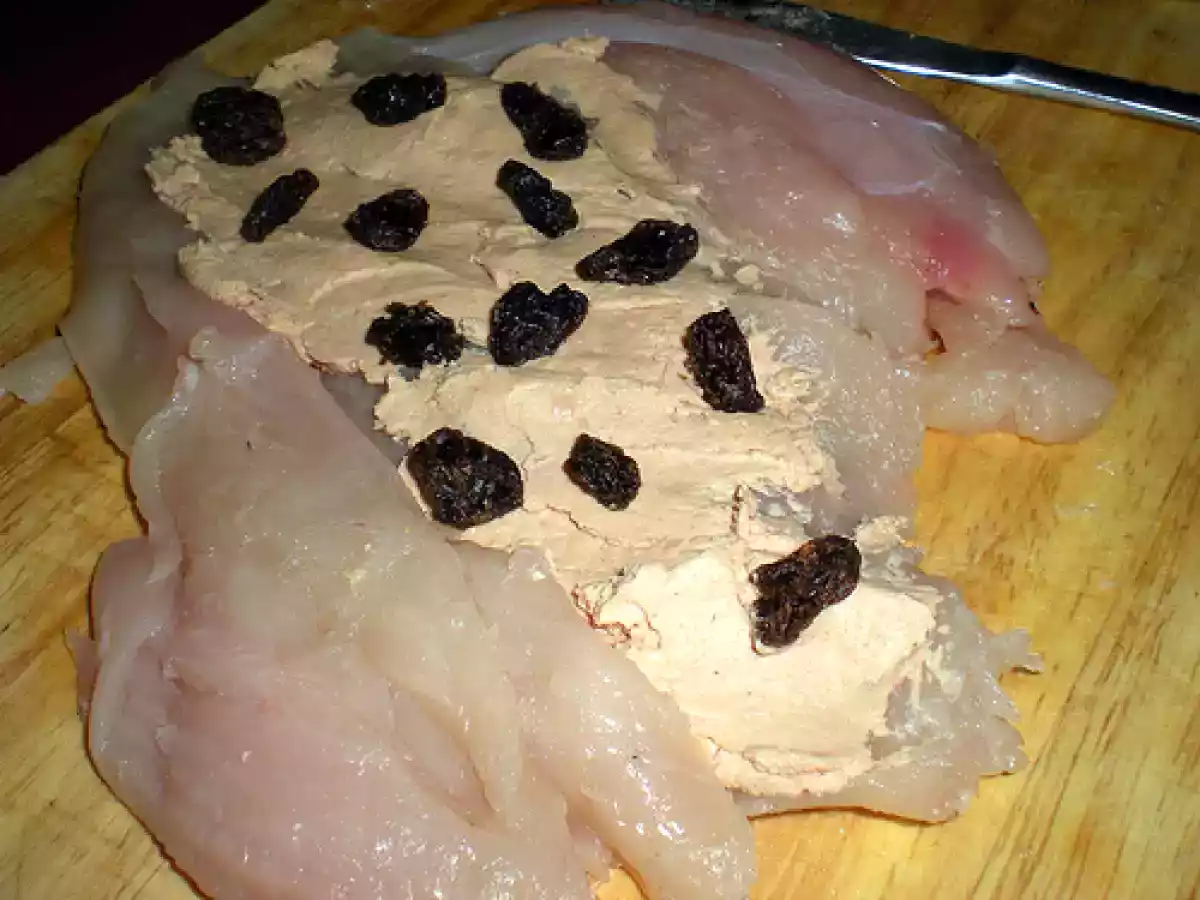 Supremas de pollo a la miel rellenas de paté de foie. Paso a paso - foto 12