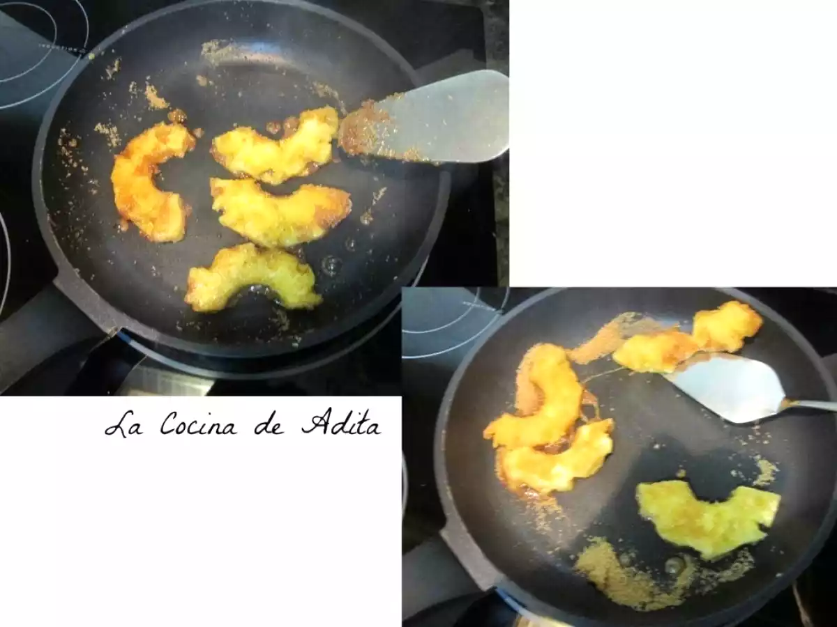 Surtido de helados, con piña caramelizada y bizcocho esponja - foto 5