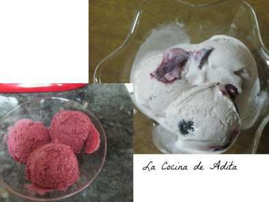 Surtido de helados, con piña caramelizada y bizcocho esponja - foto 3