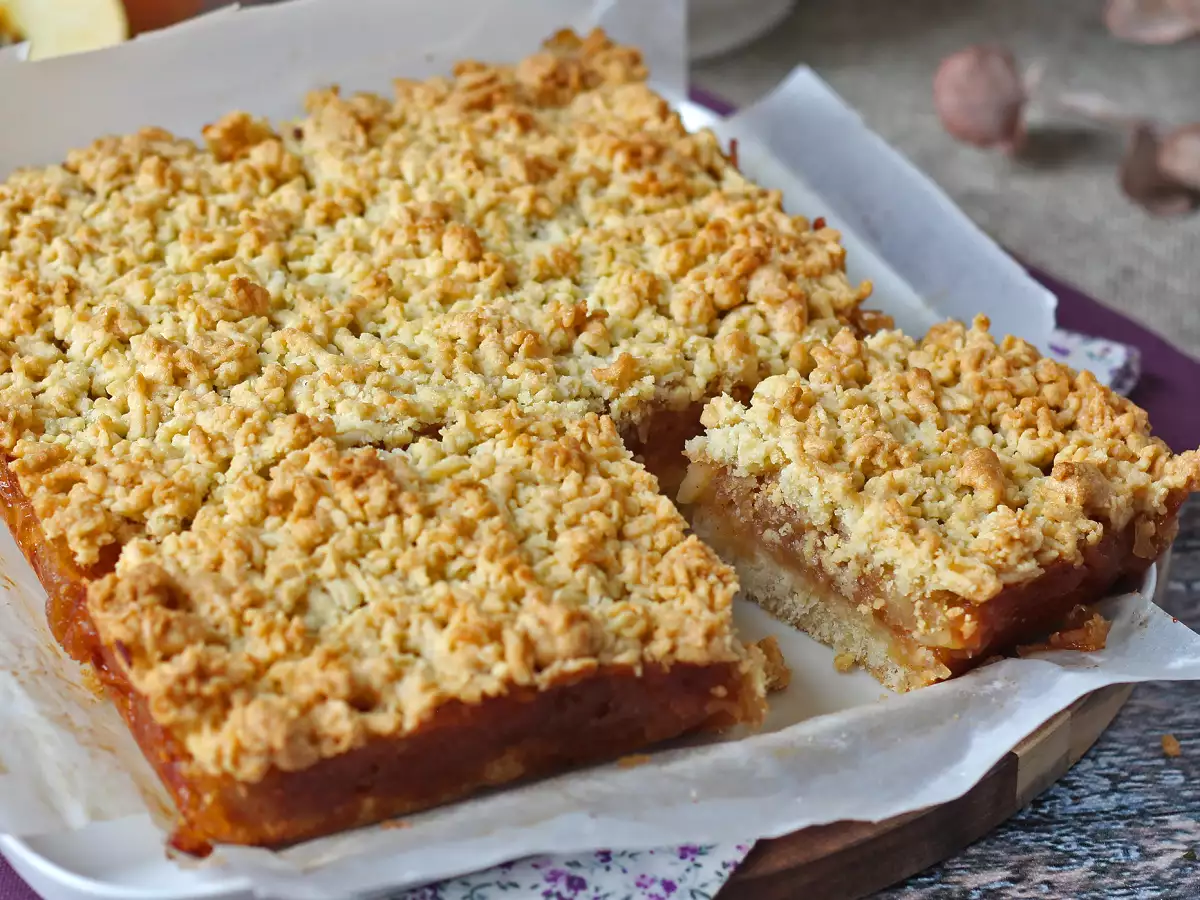 Szarlotka: tarta polaca de manzana con cobertura crujiente - foto 2