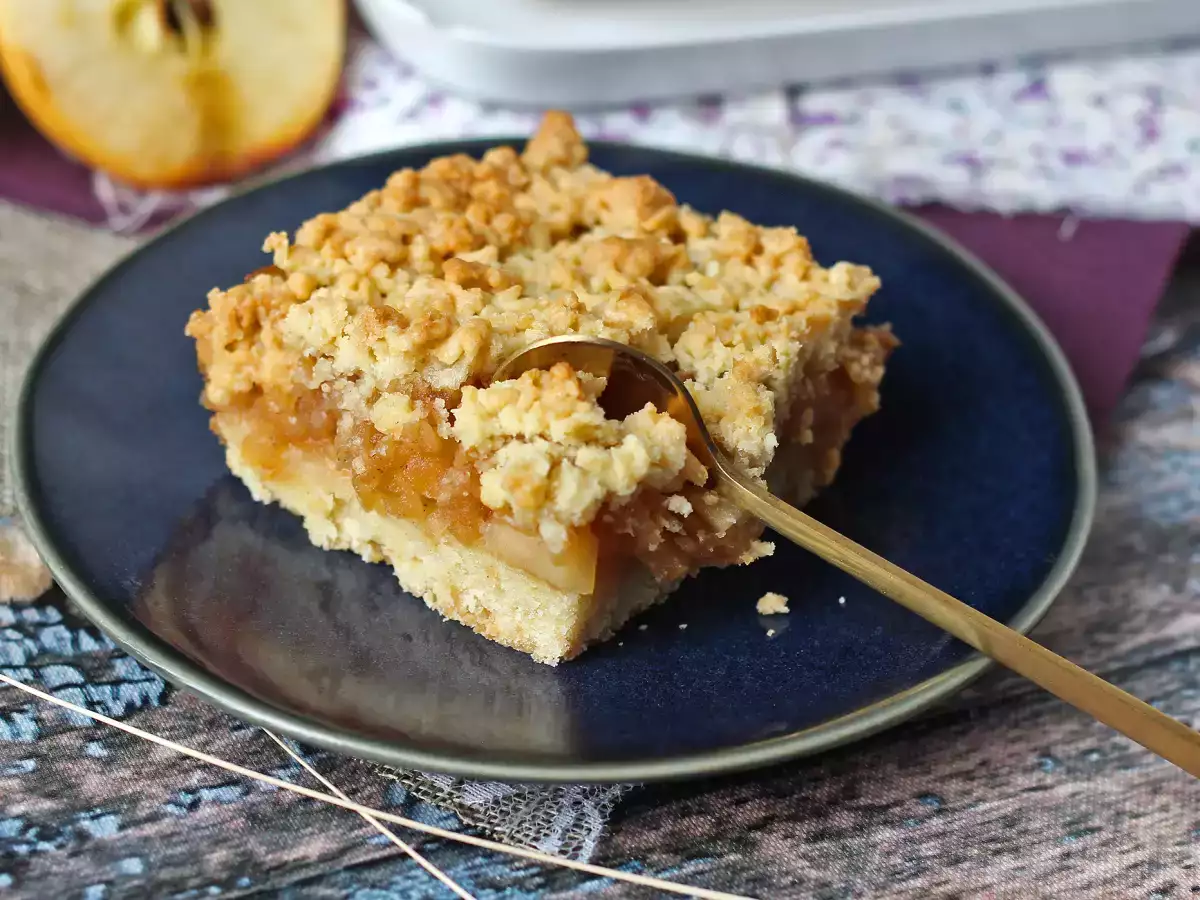 Szarlotka: tarta polaca de manzana con cobertura crujiente - foto 3