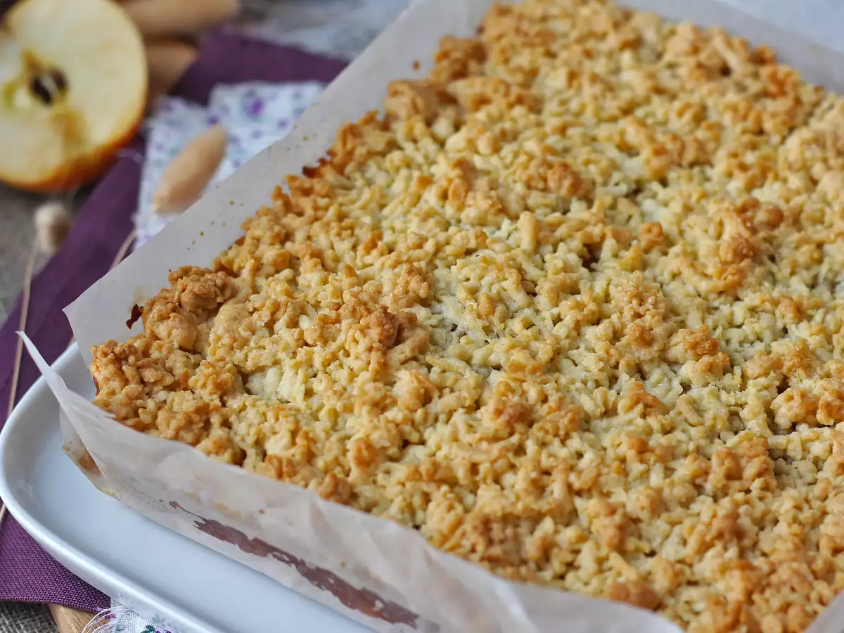 Szarlotka: tarta polaca de manzana con cobertura crujiente - foto 5