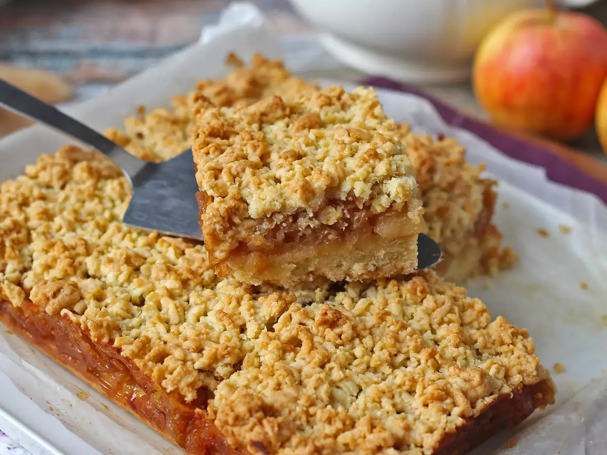 Szarlotka: tarta polaca de manzana con cobertura crujiente - foto 6
