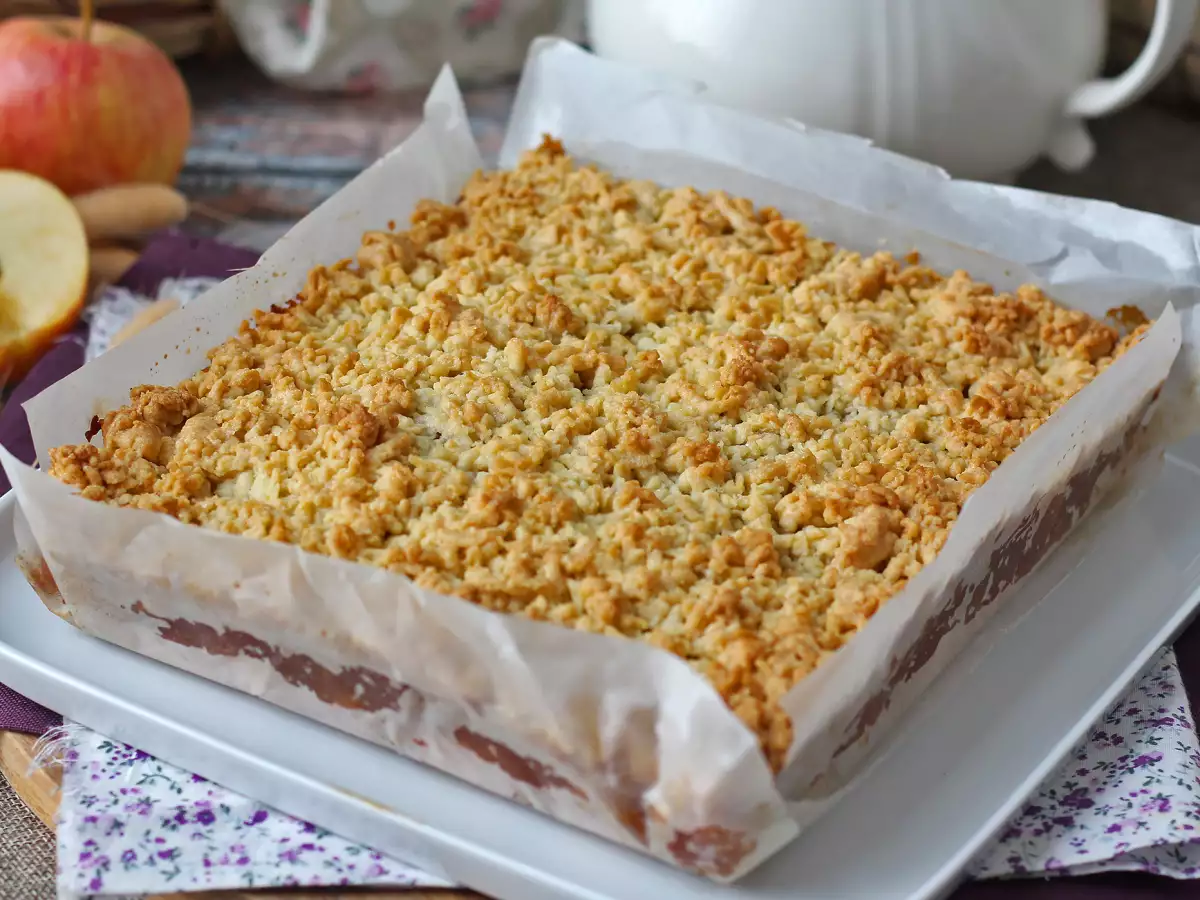 Szarlotka: tarta polaca de manzana con cobertura crujiente - foto 9