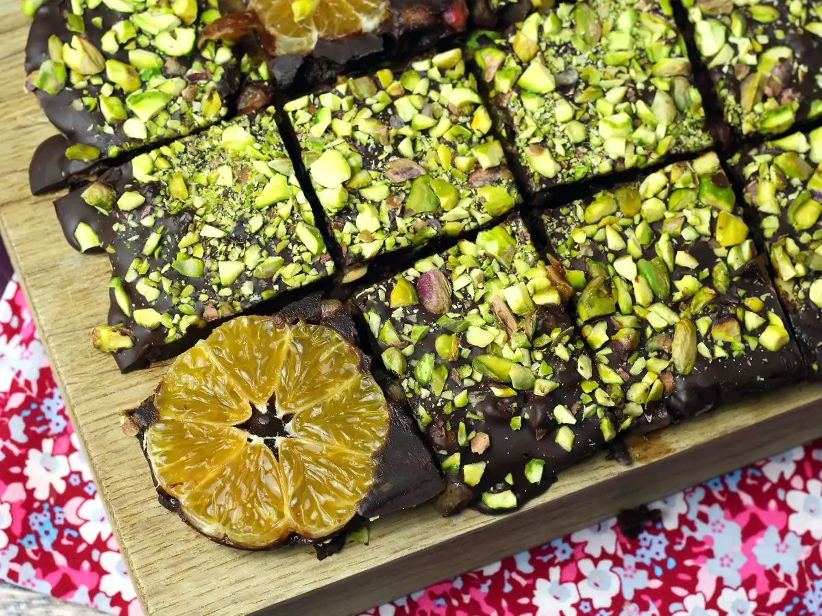 Tableta de chocolate con pistacho y mandarina, ¡el dulce perfecto para el invierno! - foto 4